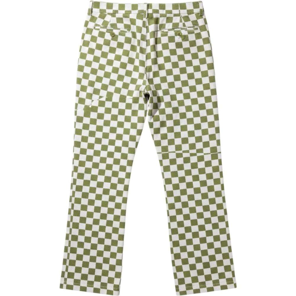 Holiday the Label - Kokomo Pant - Olive green and white checker - Size small